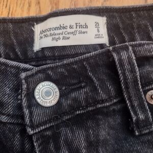 Abercrombie & Fitch Black Denim Shorts
